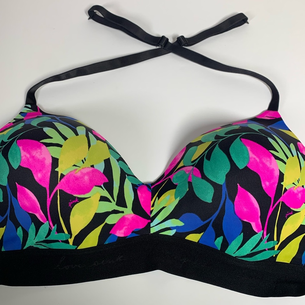 PINK Victorias Secret 36DD bright colorful wireless bra